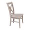 International Concepts Set of 2 Cosmo Chairs, Washed Finish, Washed Gray Taupe C09-14P - alternate 5